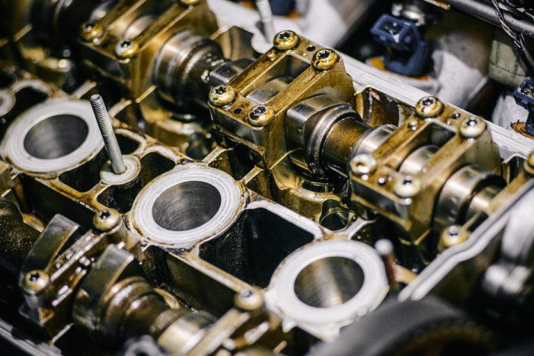 close up of machinery