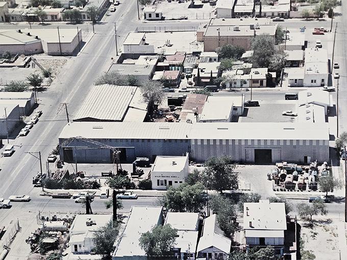 aerial view, wyler industrial works in el paso, texas